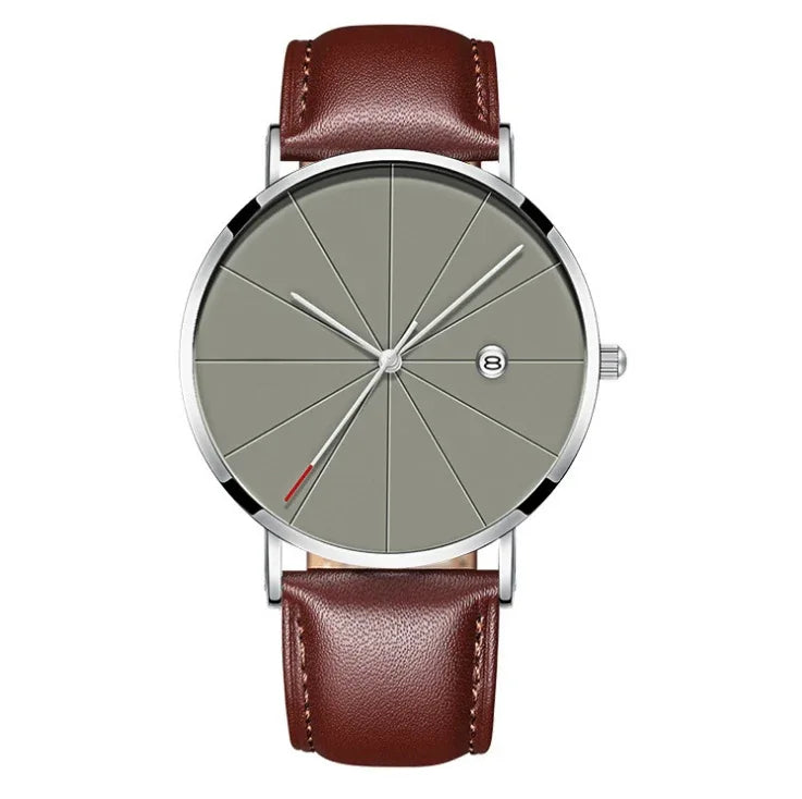 Simple calendar watch male creative waterproof quartz watch - Dazzling Beauty Solution