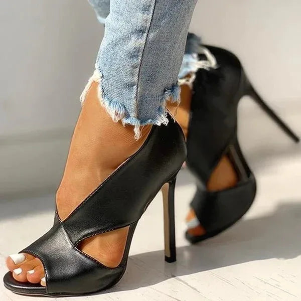Women's shoes 4 large size sandals high heels sexy fine heel women shoes - Dazzling Beauty Solution