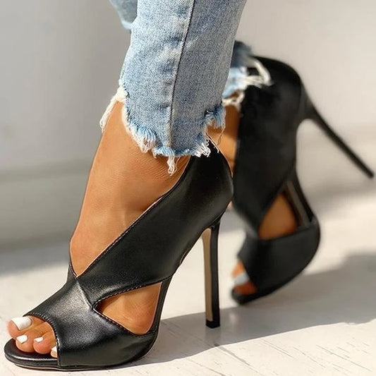 Women's shoes 4 large size sandals high heels sexy fine heel women shoes - Dazzling Beauty Solution