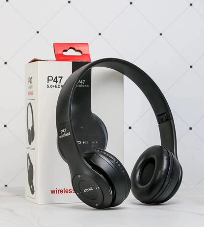 Wireless Bluetooth 5.0 Foldable Stereo Headphones with Mic – Kids & Girls Gift, TV & Gaming Compatible - Dazzling Beauty Solution
