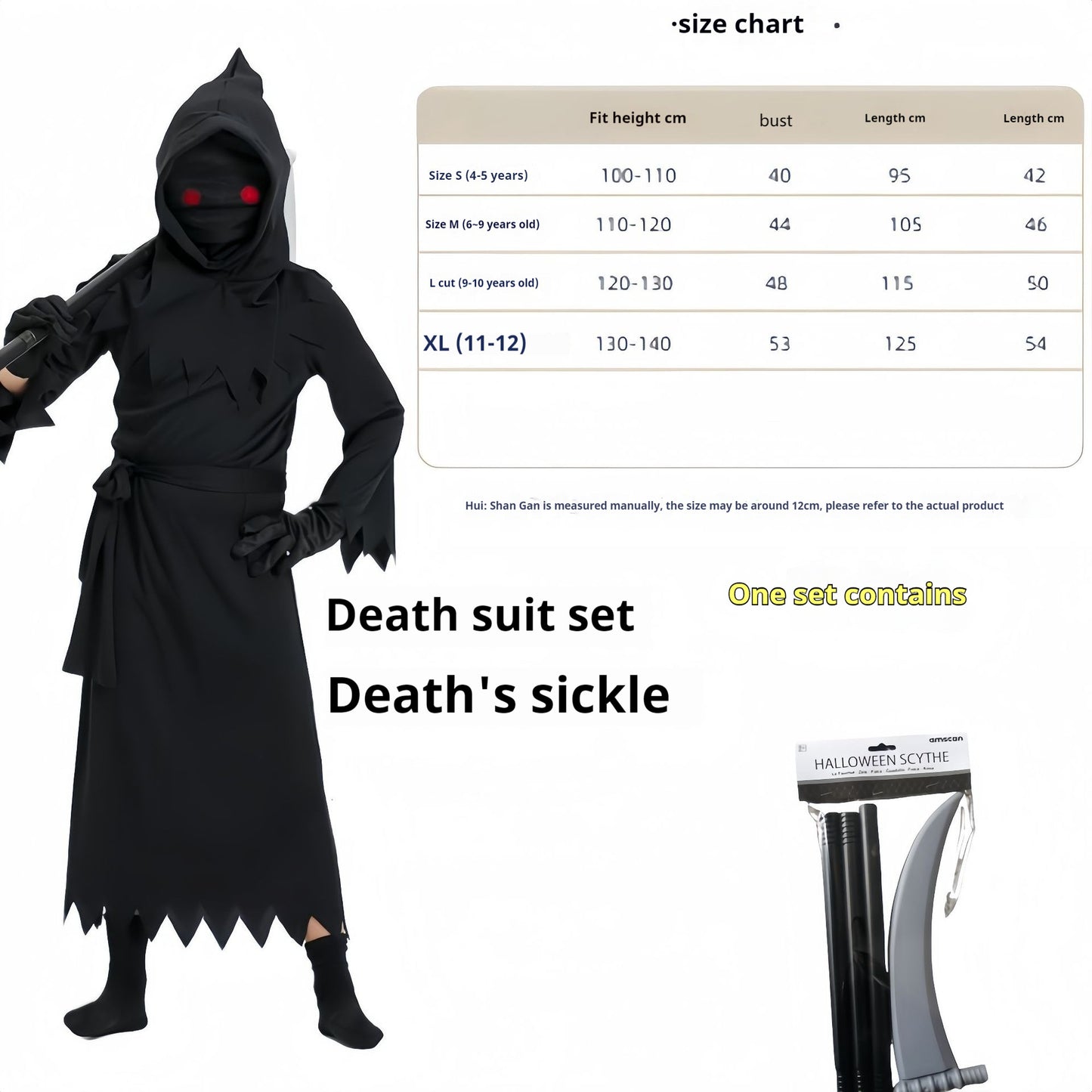 Children's Halloween Cos Costume Death Costume Costumes - Dazzling Beauty Solution