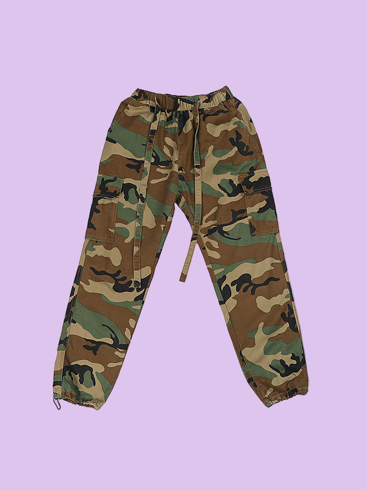 Men’s Camouflage Low-Waist Canvas Pants - Dazzling Beauty Solution