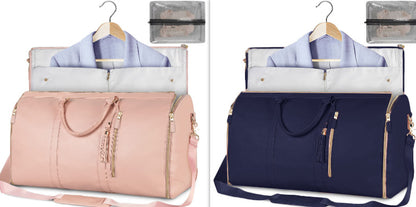 Women’s Large Capacity Travel Duffle Bag – Waterproof Foldable Suit Tote - Dazzling Beauty Solution