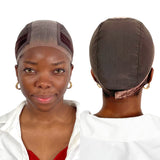 Wig Cap with Grip Band for Keeping Wigs in Place, More Full Cap-Wide Transparent Lace for Lace Front Wigs