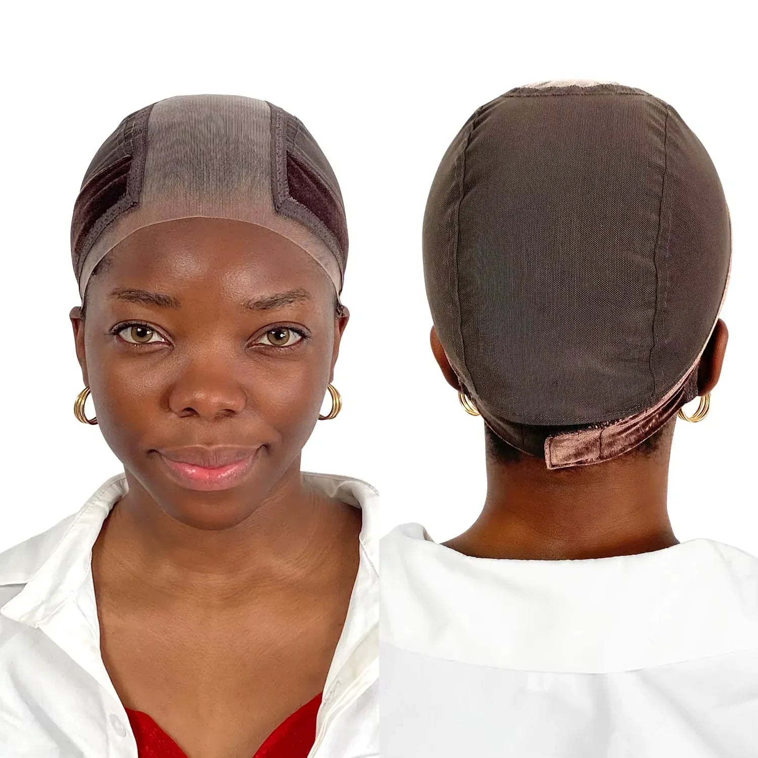 3-Piece Anti-Slip Wig Cap Set – Available in Black, Light, or Brown - Dazzling Beauty Solution