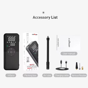 Rechargeable Air Pump Tire Inflator Portable Compressor Digital Cordless Car Tyre Inflator for Motocycle Bicycle Balls - Dazzling Beauty Solution