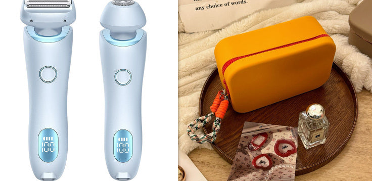 2-in-1 Rechargeable Epilator & Hair Removal Trimmer – Face, Body, Bikini, Legs & Underarms - Dazzling Beauty Solution