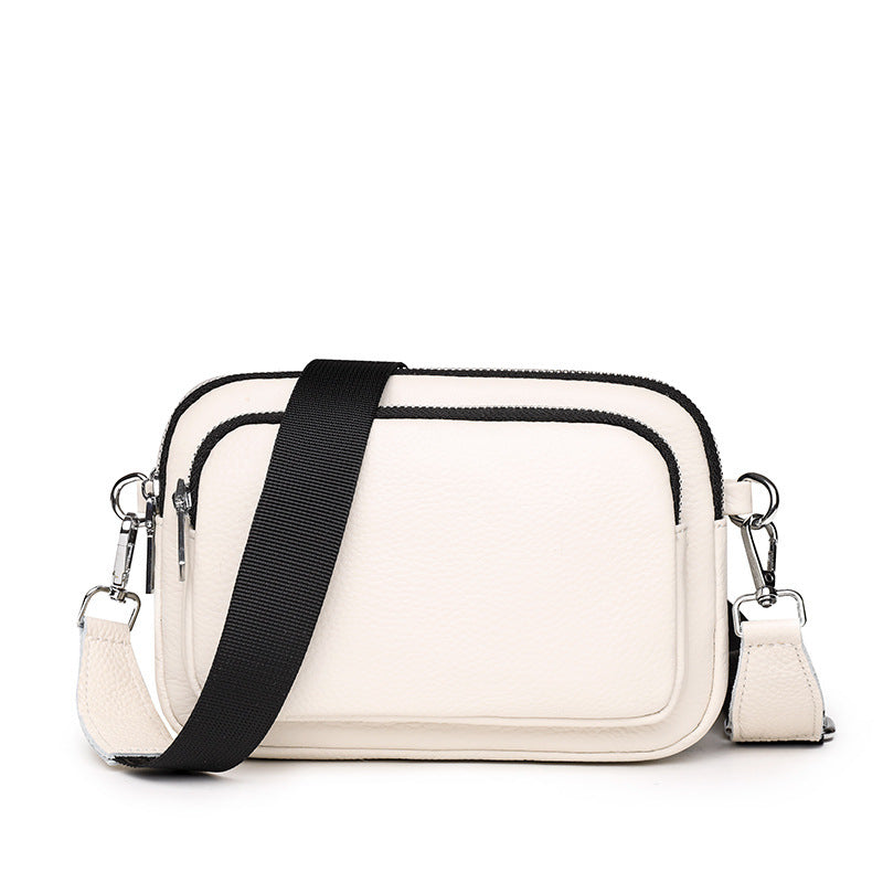 Trendy Multi-Layer Leather Crossbody – Small Square Bag (5 Colors) - Dazzling Beauty Solution
