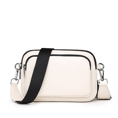 Trendy Multi-Layer Leather Crossbody – Small Square Bag (5 Colors) - Dazzling Beauty Solution
