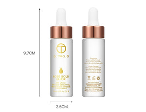 24k Rose Gold Elixir Skin Make Up Oil For Face Essential Oil Before Primer Foundation Moisturizing Face Oil Anti-aging - Dazzling Beauty Solution
