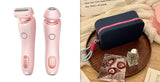 2-in-1 Rechargeable Epilator & Hair Removal Trimmer – Face, Body, Bikini, Legs & Underarms - Dazzling Beauty Solution