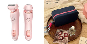 2-in-1 Rechargeable Epilator & Hair Removal Trimmer – Face, Body, Bikini, Legs & Underarms - Dazzling Beauty Solution