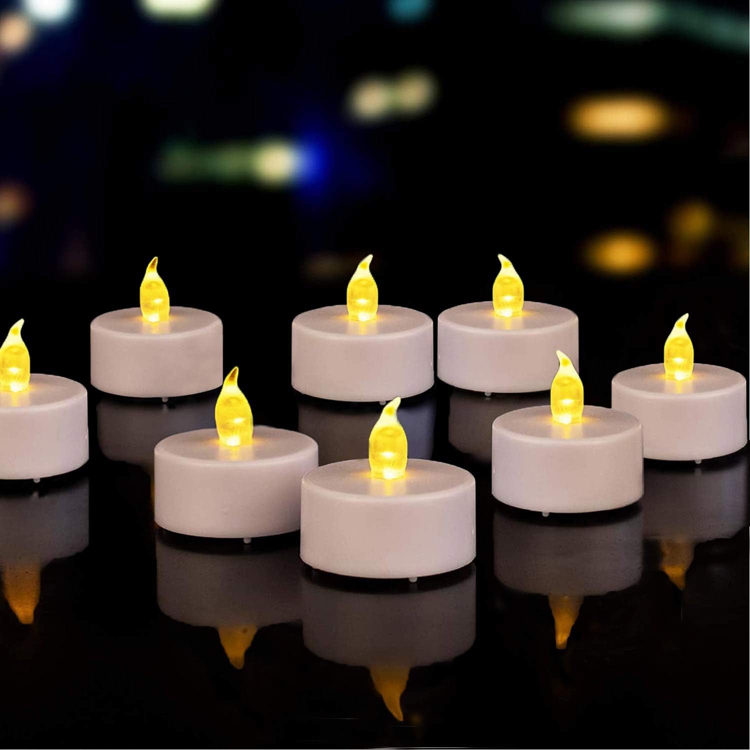 150PACK Flameless LED Tea Lights, Warm Yellow, 200 Hours Battery-Powered, Ideal for Party, Wedding, Birthday, Home Decoration