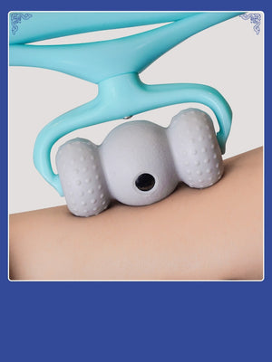 Neck Massager for Pain Relief Deep Tissue 360 Degree Neck Roller with 96 Pressure Point Neckbud Massage Roller for Neck Shoulder Waist Leg Foot Handheld Relaxer Tool