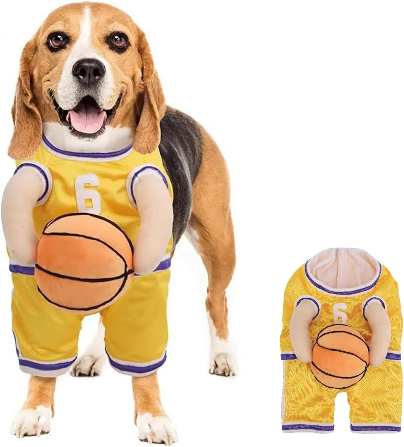 Dog Basketball Player Costume – Funny Halloween Sports Outfit for Small Dogs - Dazzling Beauty Solution