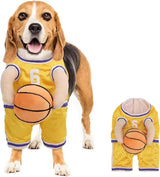 Dog Basketball Player Costume – Funny Halloween Sports Outfit for Small Dogs - Dazzling Beauty Solution