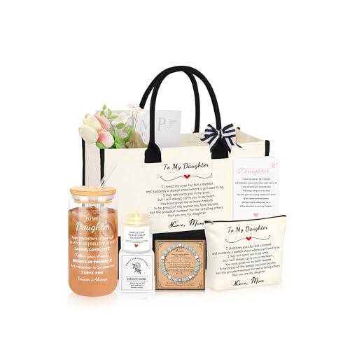 Women's Gift Basket Set of 6 – Tote, Cup, Candle & More