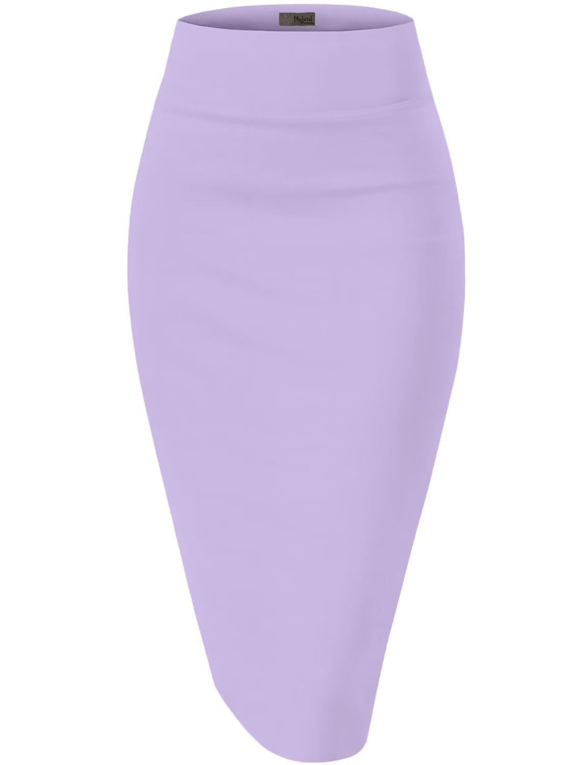 Women's Premium Ponte Stretch High-Waist Pencil Skirt – Below Knee