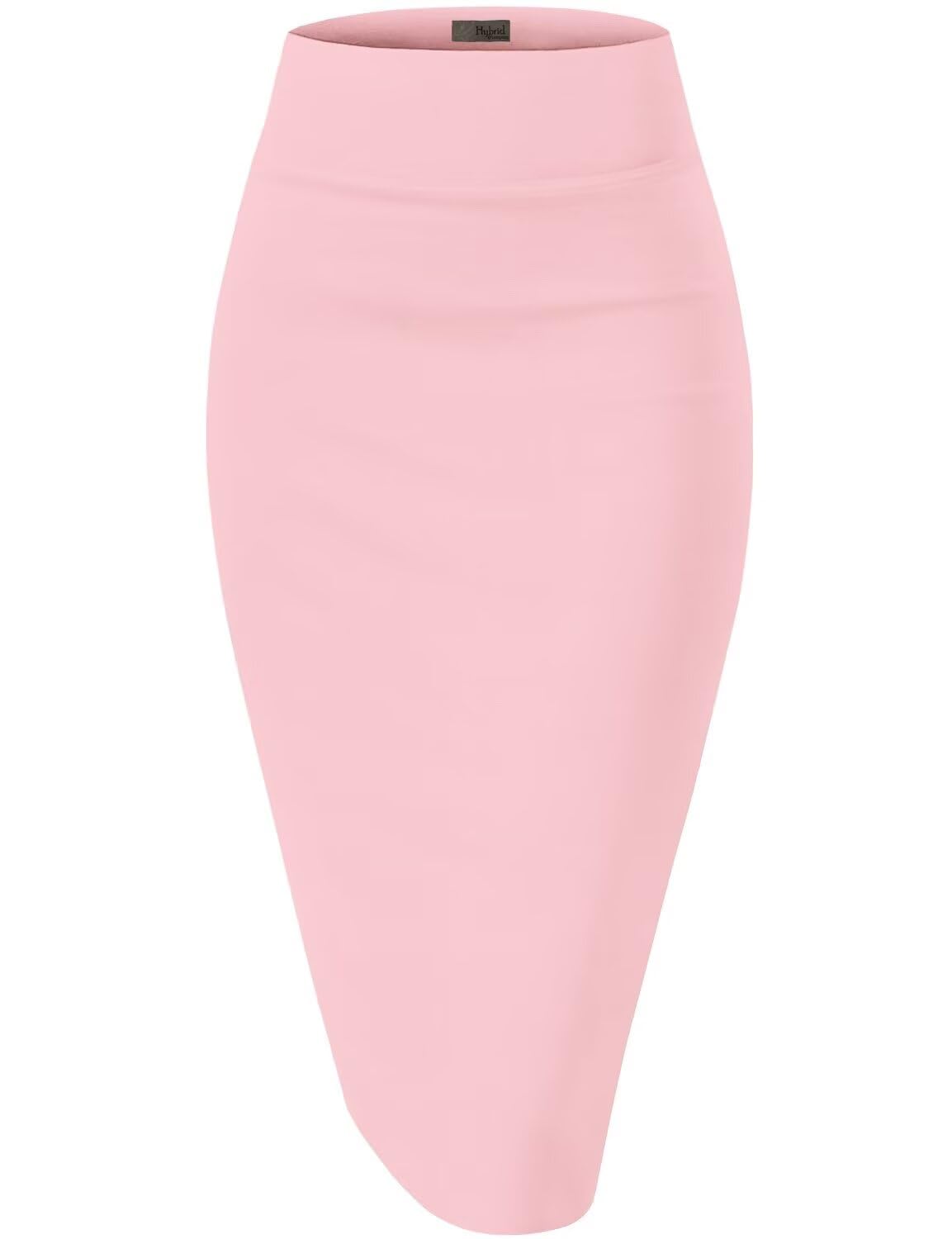 Women's Premium Ponte Stretch High-Waist Pencil Skirt – Below Knee