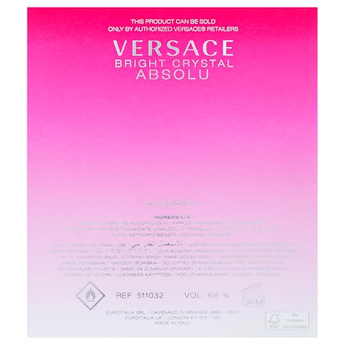 Versace Bright Crystal Absolu Eau de Parfum | 3.0 oz | Women's Luxury Fragrance