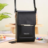 Touch Screen Mobile Phone Bag Small Crossbody Shouder Bags Women Long Wallet - Dazzling Beauty Solution