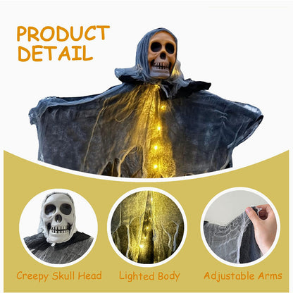 Halloween Decorations Horror Hanging Ghost Skull Skeleton Prop Perfect For Home Outdoor Yard Party Supplies Festival Decorations - Dazzling Beauty Solution