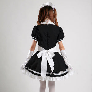 Black and white maid anime costume - Dazzling Beauty Solution