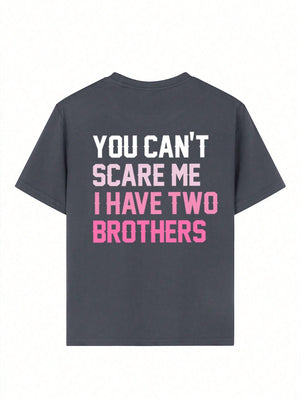 Tween Girl Casual Funny Print Crew Neck Short Sleeve T-Shirt Top, Summer