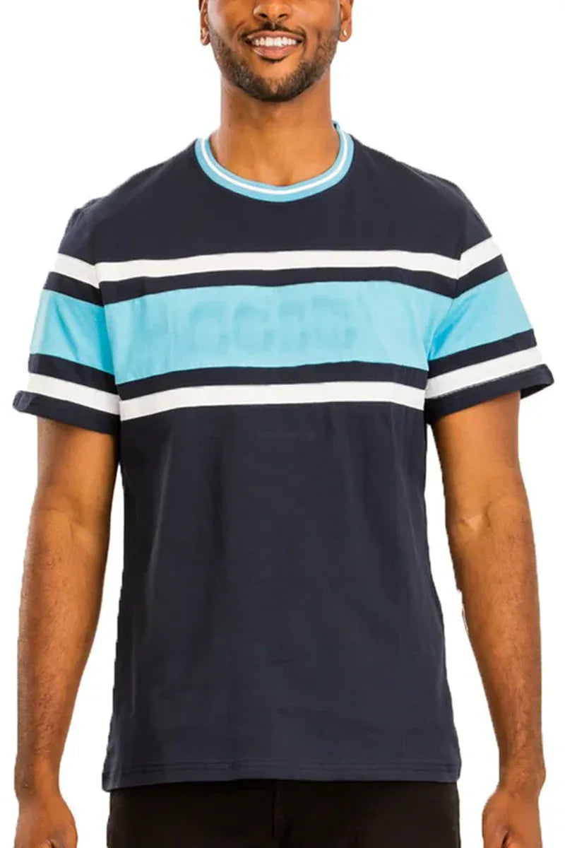 COTTON THREE STRIPE TSHIRT - Dazzling Beauty Solution