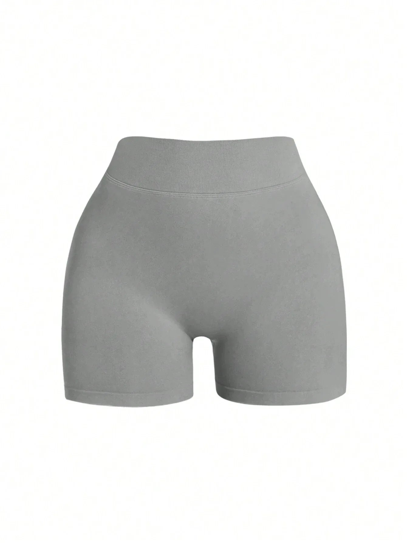 Women'S Plain Seamless V-Waist Daily Fitness Sports Shortswomen Sweat Short, Gym Short, Biker Short - Dazzling Beauty Solution