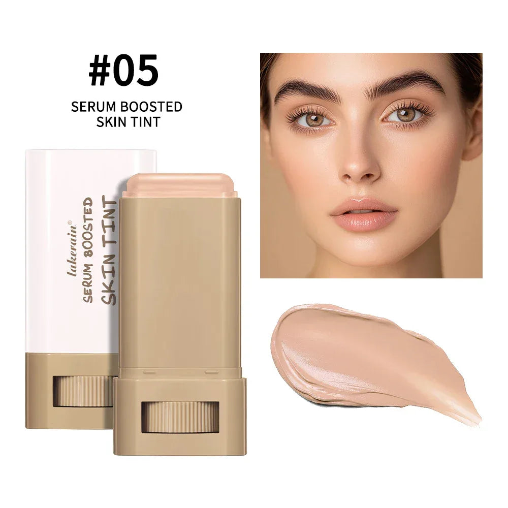 Vegan Serum-Infused Foundation Stick – Hydrating Skin Tint Balm, Anti-Aging, Sensitive-Skin Friendly (6 Shades) - Dazzling Beauty Solution