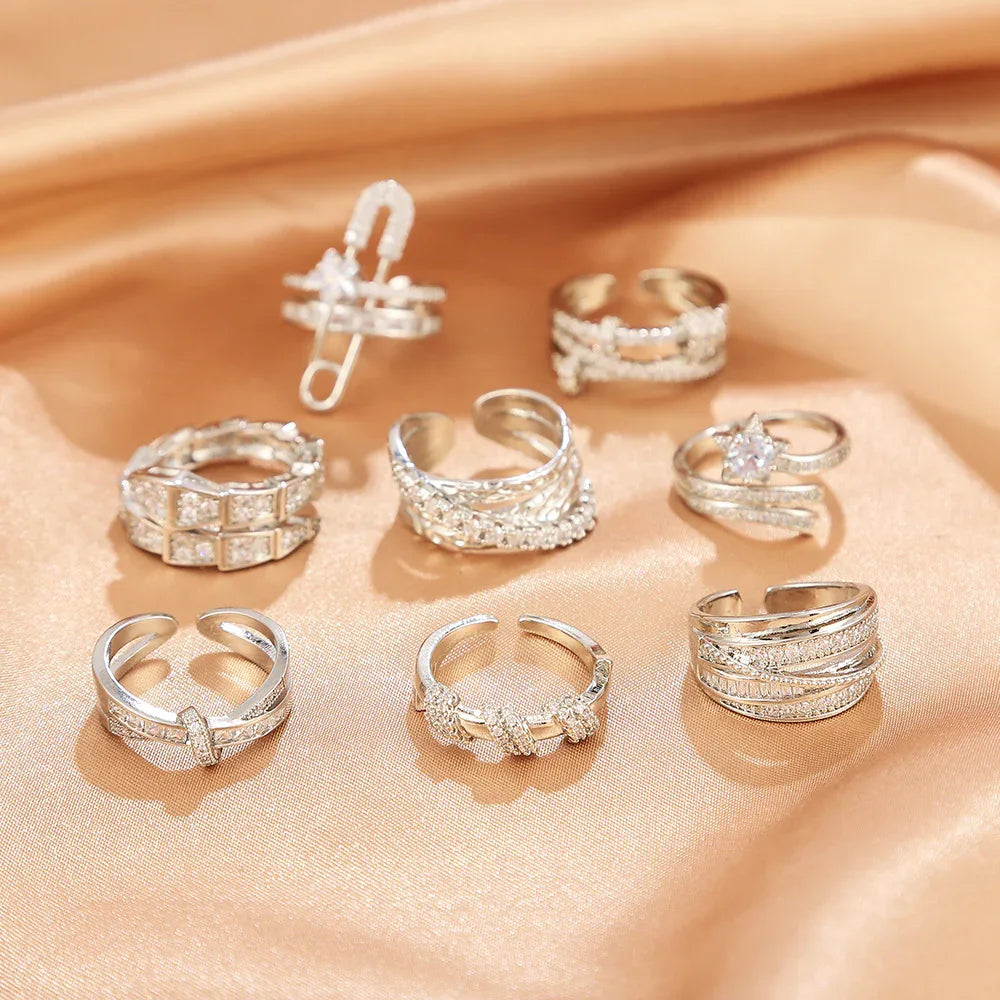 Niche Opening Adjustable Non-fading Cross Ring - Dazzling Beauty Solution