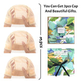 Wig Cap with Grip Band for Keeping Wigs in Place, More Full Cap-Wide Transparent Lace for Lace Front Wigs