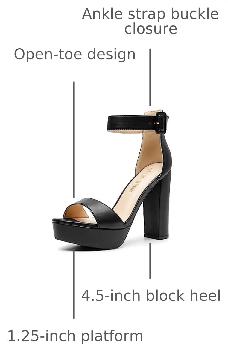 DREAM PAIRS Women's Platform High Heel Sandals