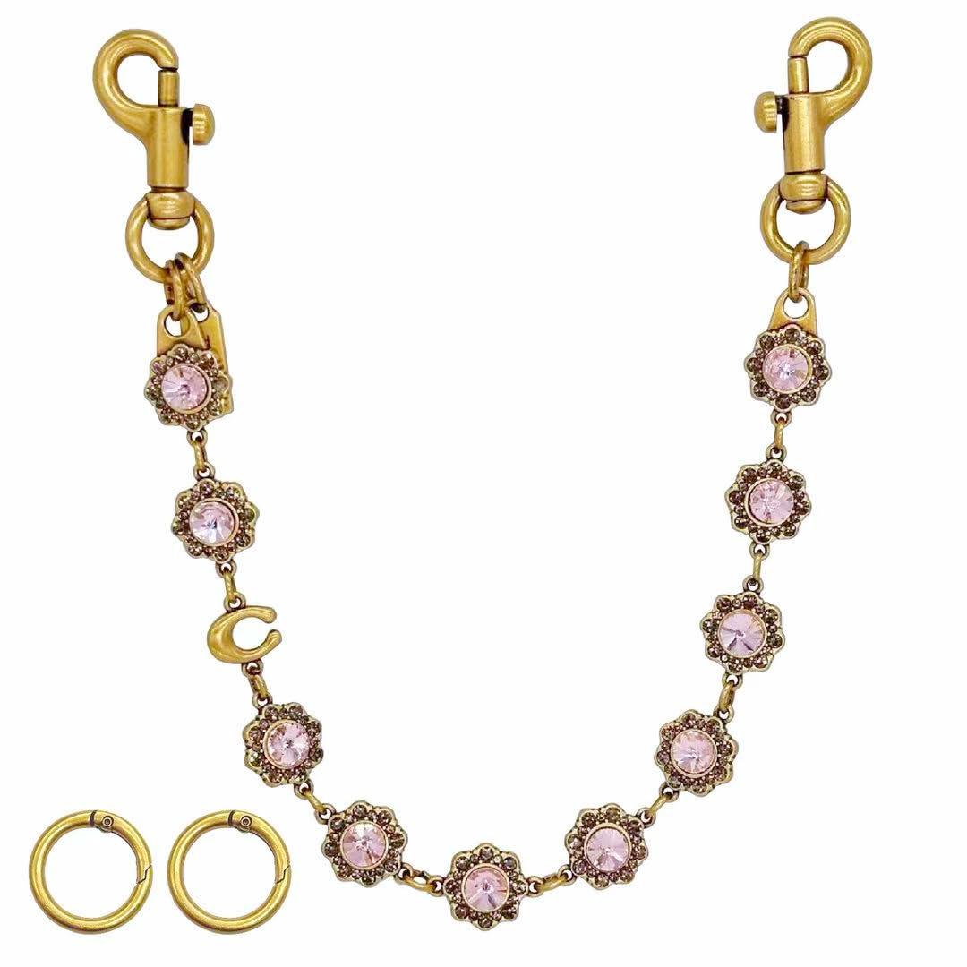 Gold Purse Chain Bag Charm for Women