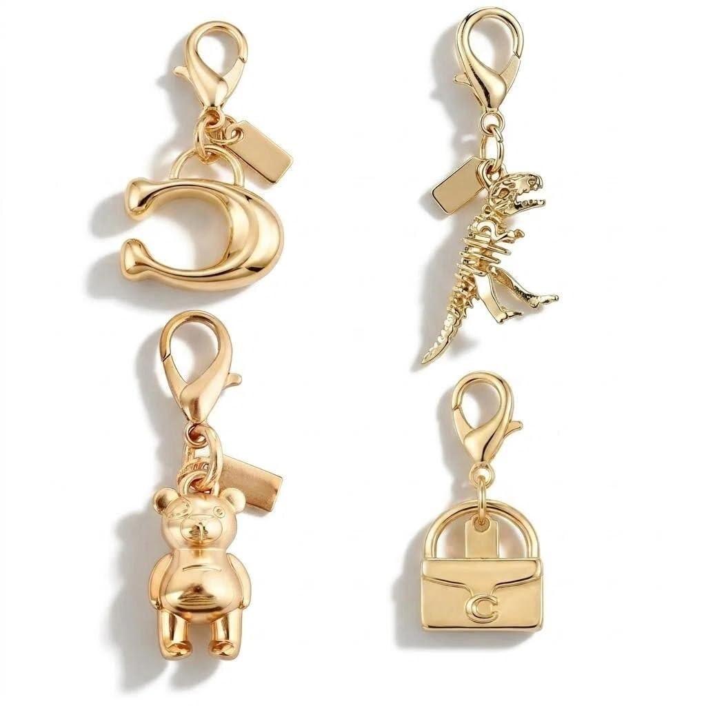 Gold Purse Chain Bag Charm for Women