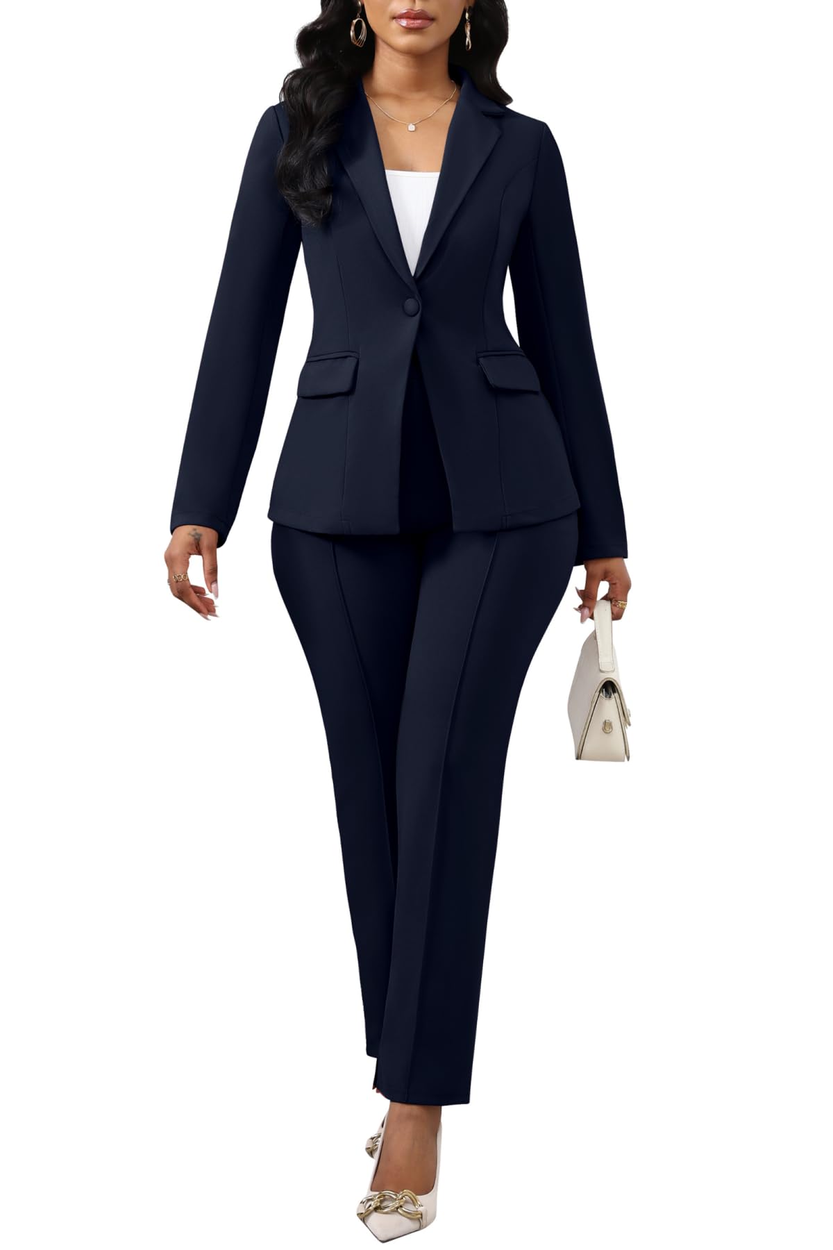 Women’s 2-Piece Blazer Pant Suit – Sleek Power Set