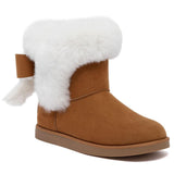 Juicy Couture Women's Slip-On Winter Snow Boots | Faux Fur Lined | Warm Fashion Booties | Sizes 5–12
