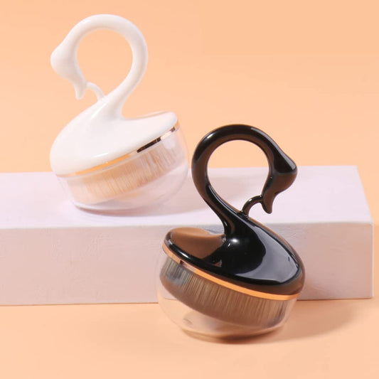 New Foundation Makeup Brush Portable No Powder Trace Foundation Brush Beauty Tool Makeup Brush Loose Powder Brush Beauty Products for Powder Single Make-Up Brush (Black)
