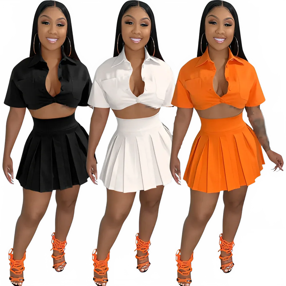 Women's Two-Piece Summer Skirt Dress Set - Dazzling Beauty Solution