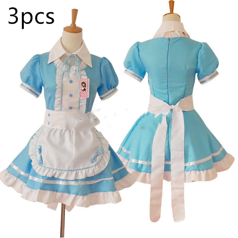 Black and white maid anime costume - Dazzling Beauty Solution