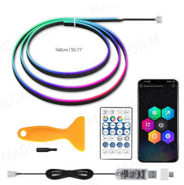 USB Car Ambient Light Kit – 5W LED Interior Glow - Dazzling Beauty Solution