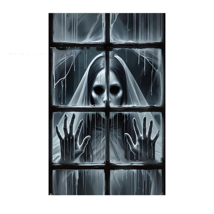 3D Holiday Window Cover Witch Halloween Window Cover - Dazzling Beauty Solution
