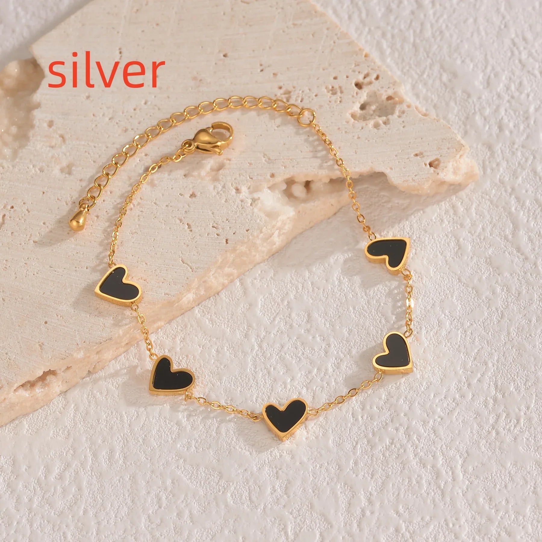 Ins Love Bracelet Stainless Steel Dripping Heart Bracelet Fashion Valentine's Day Jewelry Gift - Dazzling Beauty Solution