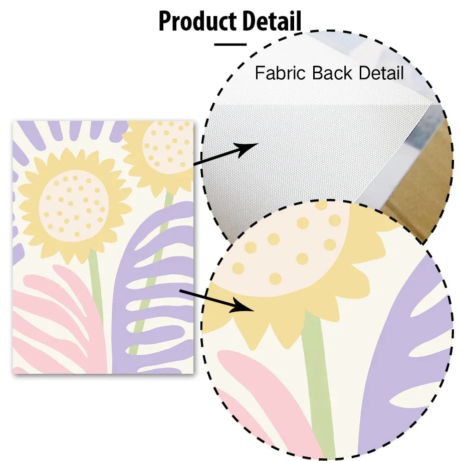 Rainbow Sunflower Wall Art Canvas Painting - Dazzling Beauty Solution
