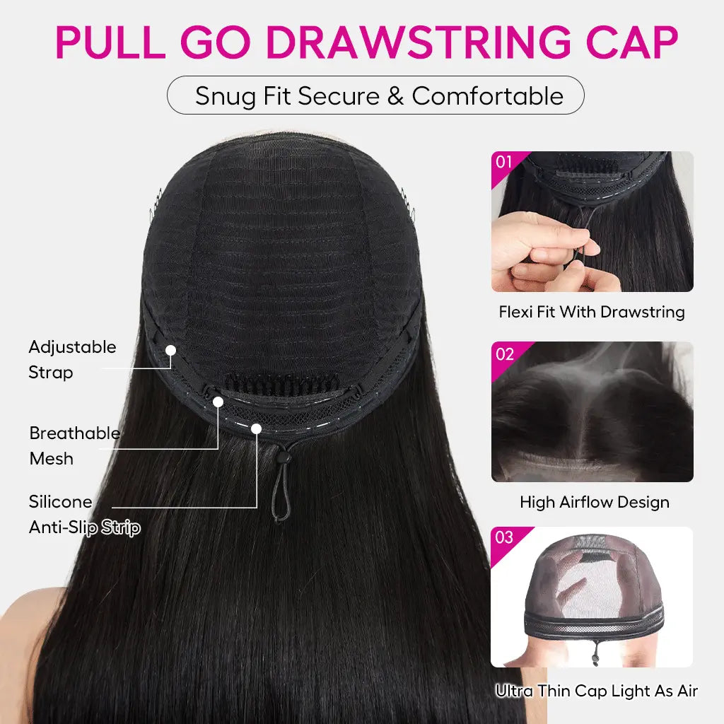 Ombre Brown With Dark Roots Loose Wave Layered Cut C-Side Part Glueless Wig 5x5 Pre-Cut Lace Human Hair Wig