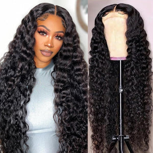 Front Lace Human Hair Wig Deep Wave Human Wigs - Dazzling Beauty Solution