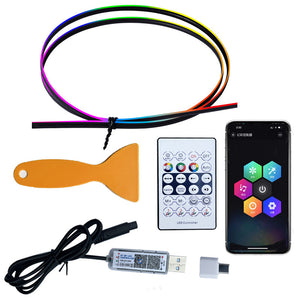 USB Car Ambient Light Kit – 5W LED Interior Glow - Dazzling Beauty Solution