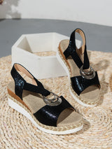 Women's Summer New Hemp Rope Wedge Light Bottom Peep Toe Sandals - Dazzling Beauty Solution