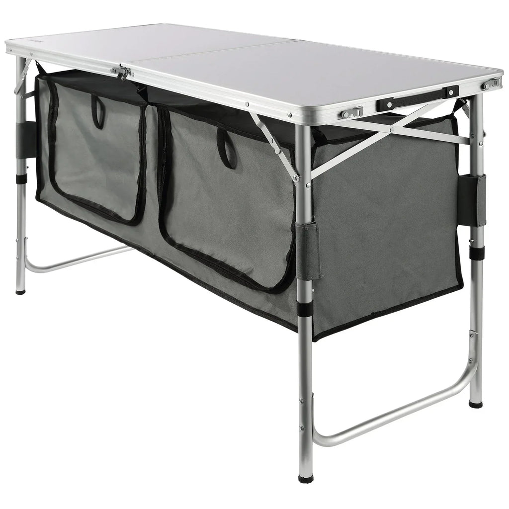 VEVOR Folding Camping Kitchen Table – Portable Outdoor Cooking Station - Dazzling Beauty Solution